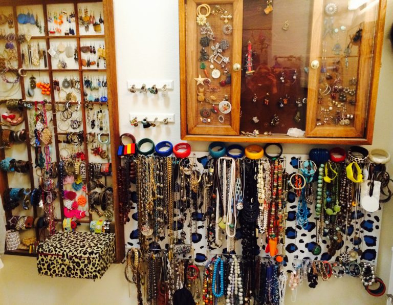 STYROFOAM (yucky for the environment) but good for displaying jewelry