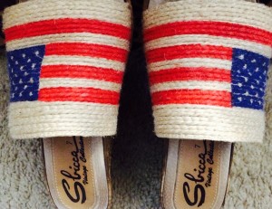 Yes, I even have shoes with FLAGS! Did I mention, I LOVE shoes?!