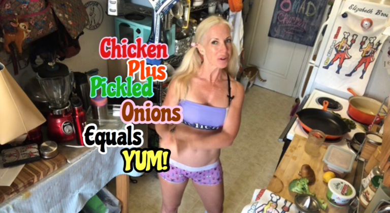 Chicken Piccata sans Capers but with Pickled onions instead