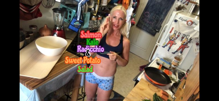 Salmon, Kale, Radicchio & Sweet Potato Salad