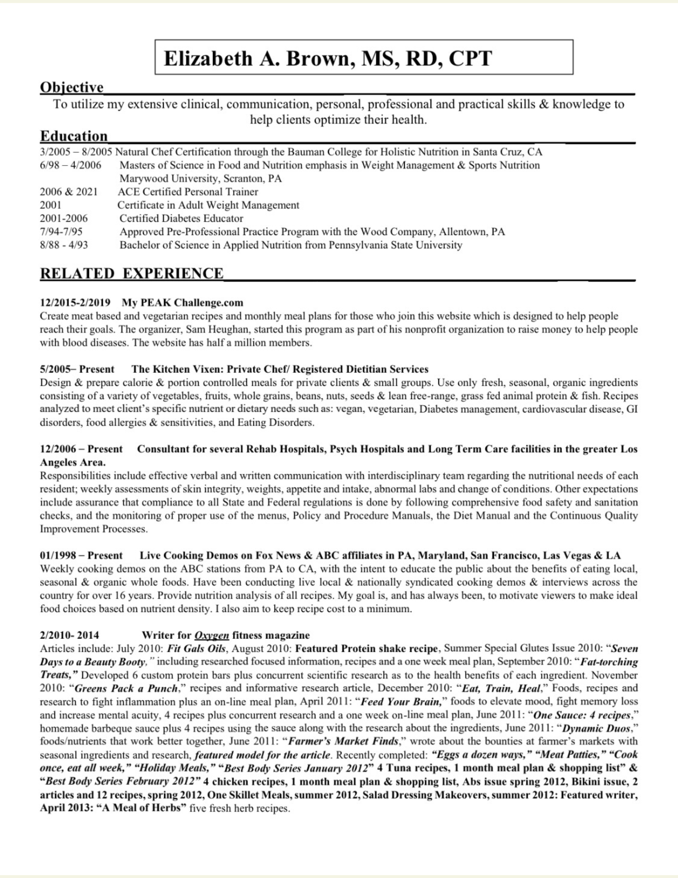 Elizabeth Brown Media Kit Page 11